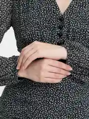 Зеленый платье женское, шифоновое