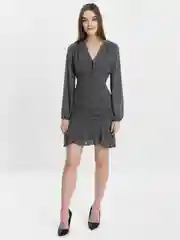 Зеленый платье женское, шифоновое