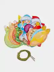 Гирлянда-растяжка на нитях "Новогодние игрушки", 9 фигур, шнур 200 см