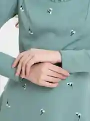 Бирюзовый платье, шелковое, женское