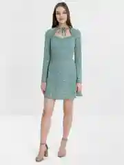 Бирюзовый платье, шелковое, женское