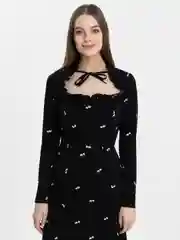 Черный платье женское