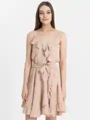 Бронзовый платье женское