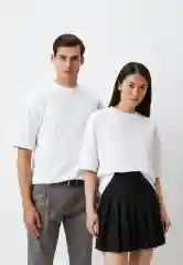 Белый футболка Uniqlo U AIRism с хлопком