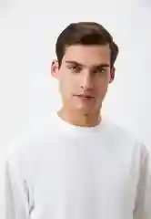 Белый футболка Uniqlo U AIRism с хлопком