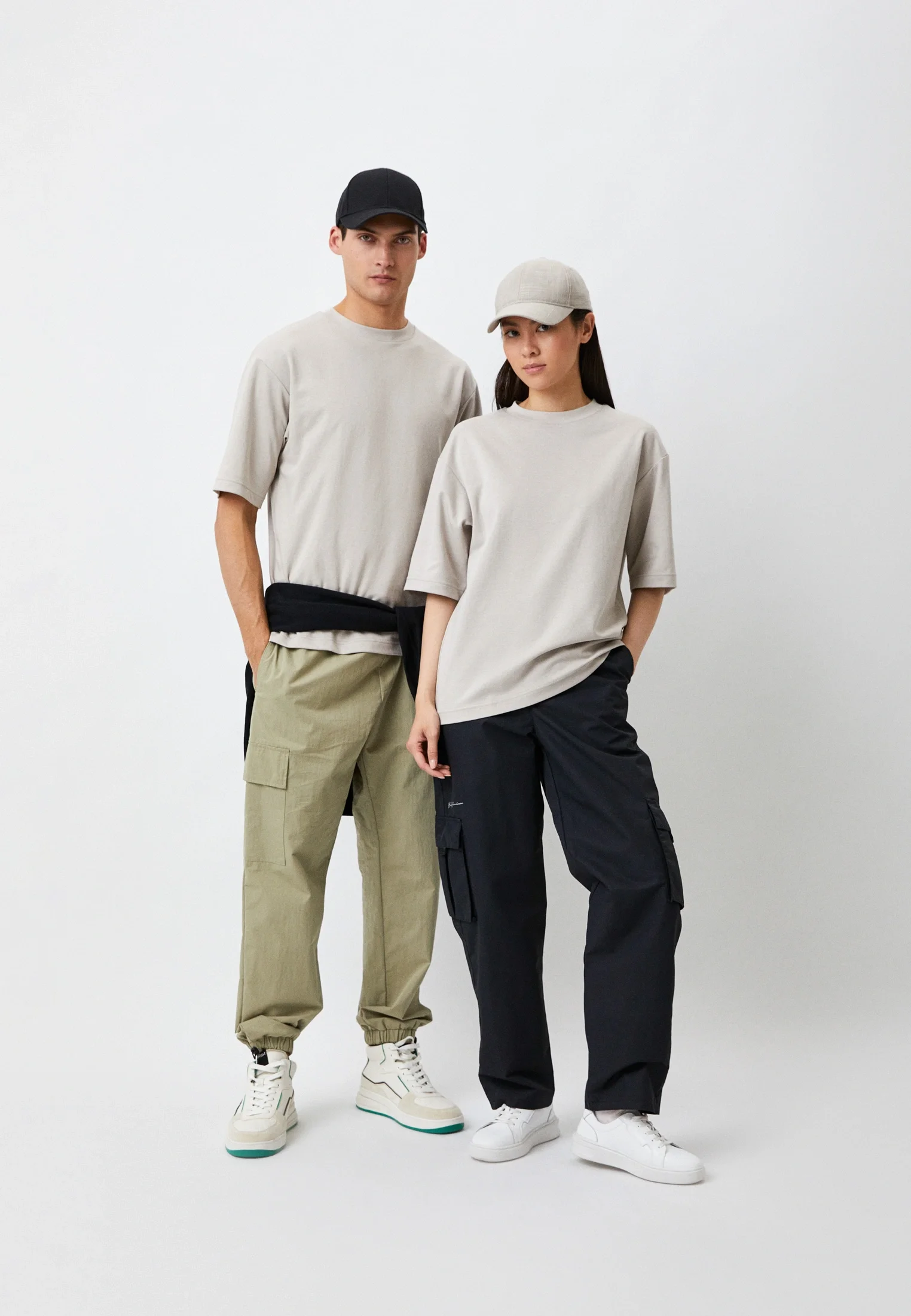 Серый футболка Uniqlo U AIRism с хлопком