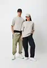 Серый футболка Uniqlo U AIRism с хлопком
