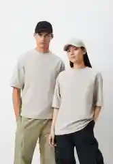 Серый футболка Uniqlo U AIRism с хлопком