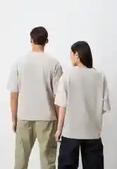Серый футболка Uniqlo U AIRism с хлопком
