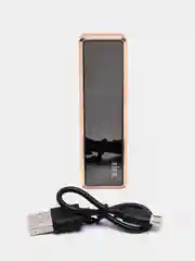 Черный электронная USB зажигалка с электронной спиралью