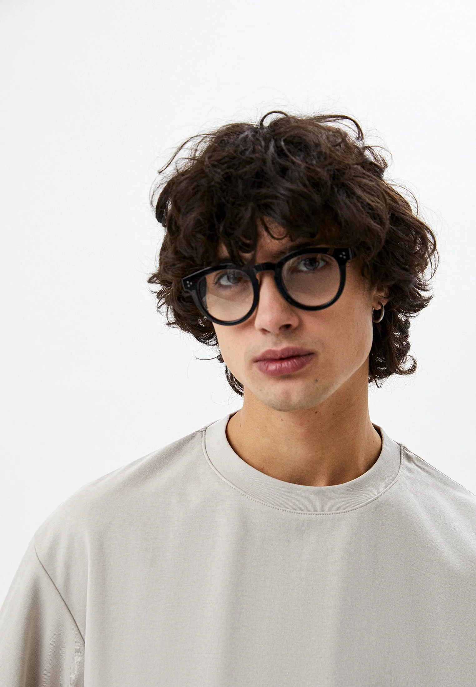 Серый футболка Uniqlo U AIRism с хлопком
