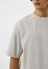 Серый футболка Uniqlo U AIRism с хлопком