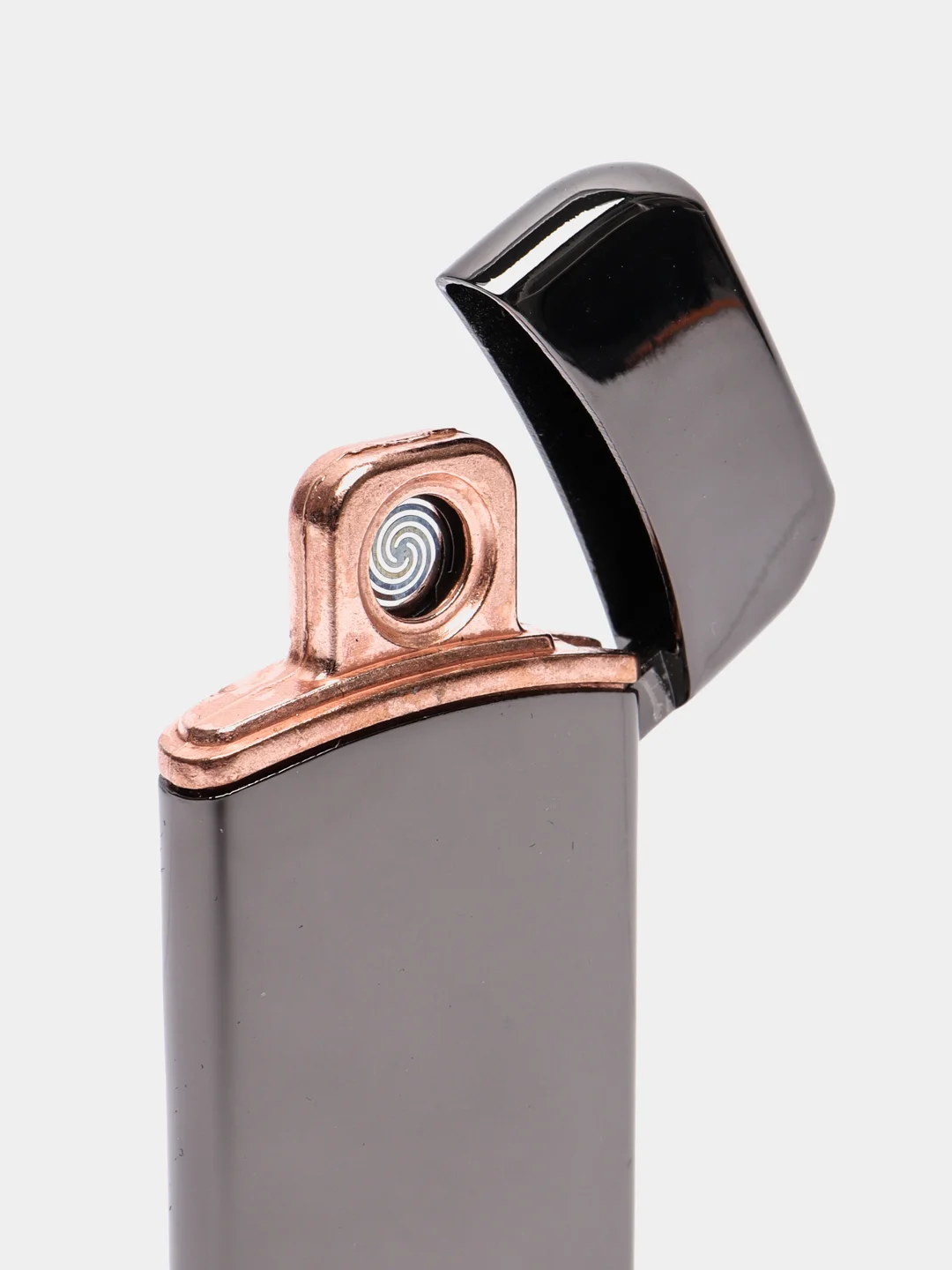 Тёмно-серый электронная USB зажигалка, с электронной спиралью