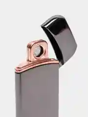 Тёмно-серый электронная USB зажигалка, с электронной спиралью