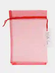 Красный мешочек подарочный, из органзы