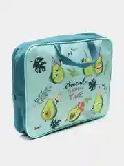 Зеленый папка с ручками, школьная