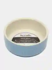 Миска для кошек и мелких пород собак SCRUFFS "Classic Food", голубая, 13 х 13 х 5 см, 400 мл