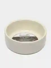Миска для мелких пород собак и кошек Scruffs Icon Food, светло-серая, 13*13*5 см, 400 мл