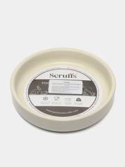 Миска для мелких пород собак и кошек Scruffs Icon Soucer, светло-серая, 13*13*3 см, 200 мл