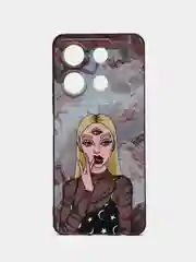 Пудровый силиконовый чехол для Infinix NOTE 30, с принтом, с рисунком Инфиникс Ноут 30