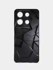 Тёмно-серый силиконовый чехол для Infinix NOTE 30, с принтом, с рисунком Инфиникс Ноут 30