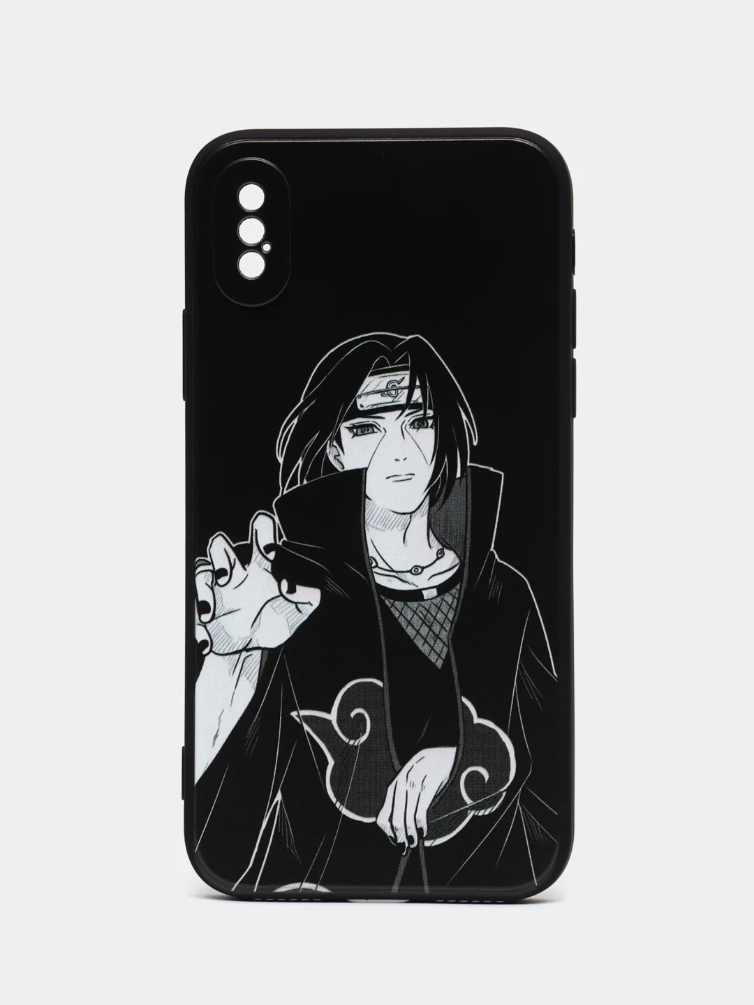 Желтый чехол на iPhone 15, 14, 13, 12, 11 Pro, Max, Plus, Mini, Xr, X, Xs,  с принтом аниме