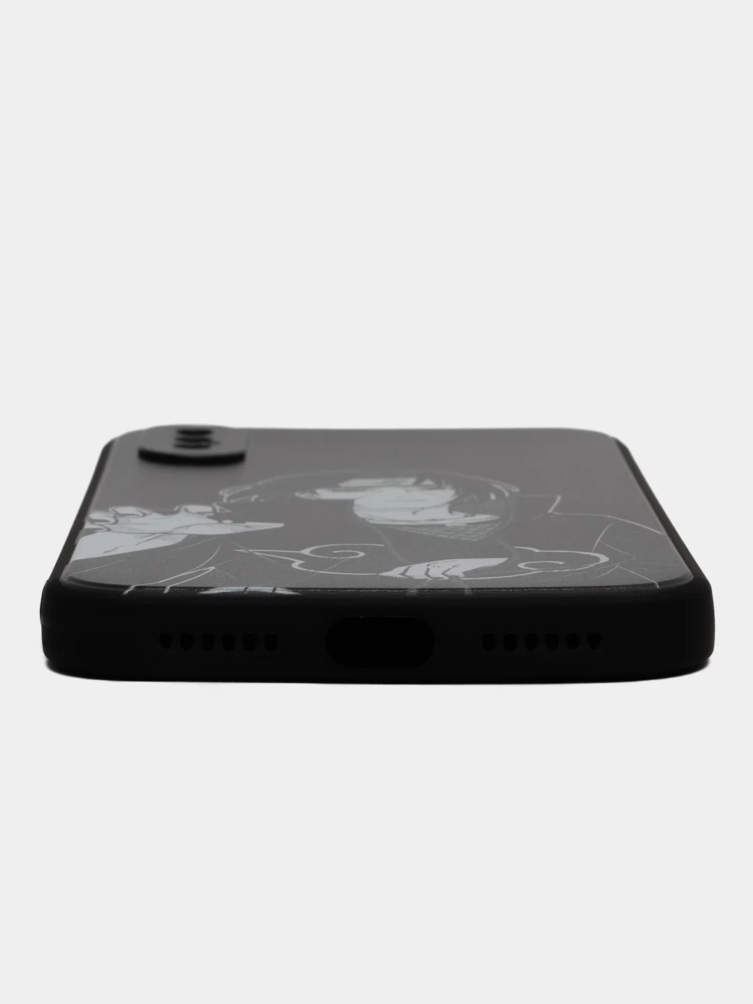 Желтый чехол на iPhone 15, 14, 13, 12, 11 Pro, Max, Plus, Mini, Xr, X, Xs,  с принтом аниме