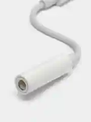 Белый переходник для наушников Lightning -Jack Yesido YAU31, 3.5 mm