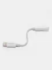 Белый переходник для наушников Lightning -Jack Yesido YAU31, 3.5 mm