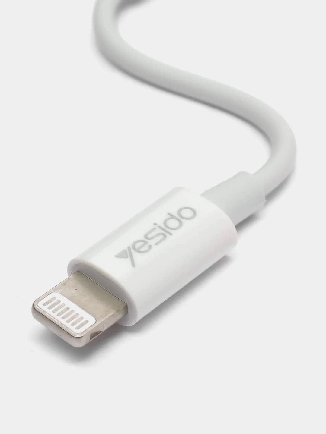 Белый переходник для наушников Lightning -Jack Yesido YAU31, 3.5 mm