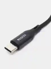 Черный переходник для наушников Type-C -Jack Yesido YAU38, 3,5 mm