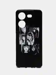 Угольный силиконовый чехол для Tecno POVA 5, с принтом, с рисунком, Техно Пова 5