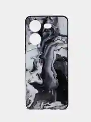 Хаки силиконовый чехол для Tecno POVA 5, с принтом, с рисунком, Техно Пова 5