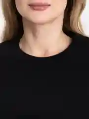 Черный футболка женская, хлопок