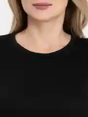 Черный женская футболка