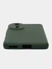 Тёмно-зелёный чехол Silicone Cover для Honor 90 (Хонор 90), силиконовый
