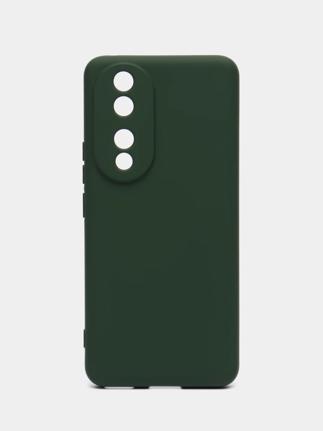 Тёмно-зелёный чехол Silicone Cover для Honor 90 (Хонор 90), силиконовый