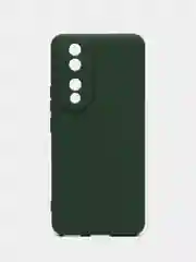 Тёмно-зелёный чехол Silicone Cover для Honor 90 (Хонор 90), силиконовый