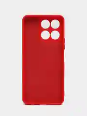 Красный чехол силиконовый Silicone Cover для Honor X6a (Хонор Х6а)