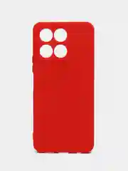 Красный чехол силиконовый Silicone Cover для Honor X6a (Хонор Х6а)