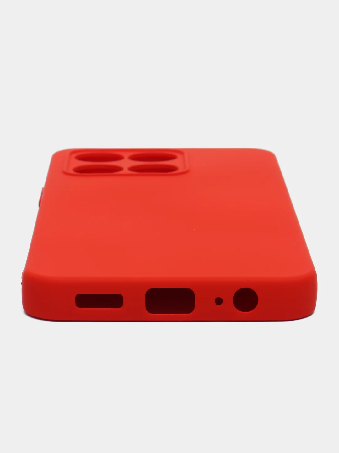 Красный чехол силиконовый Silicone Cover для Honor X6a (Хонор Х6а)