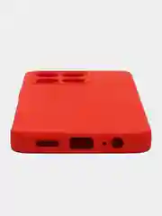 Красный чехол силиконовый Silicone Cover для Honor X6a (Хонор Х6а)