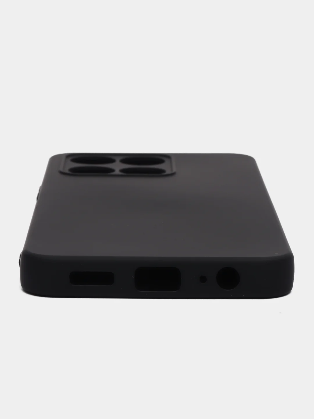 Черный чехол силиконовый Silicone Cover для Honor X6a (Хонор Х6а)