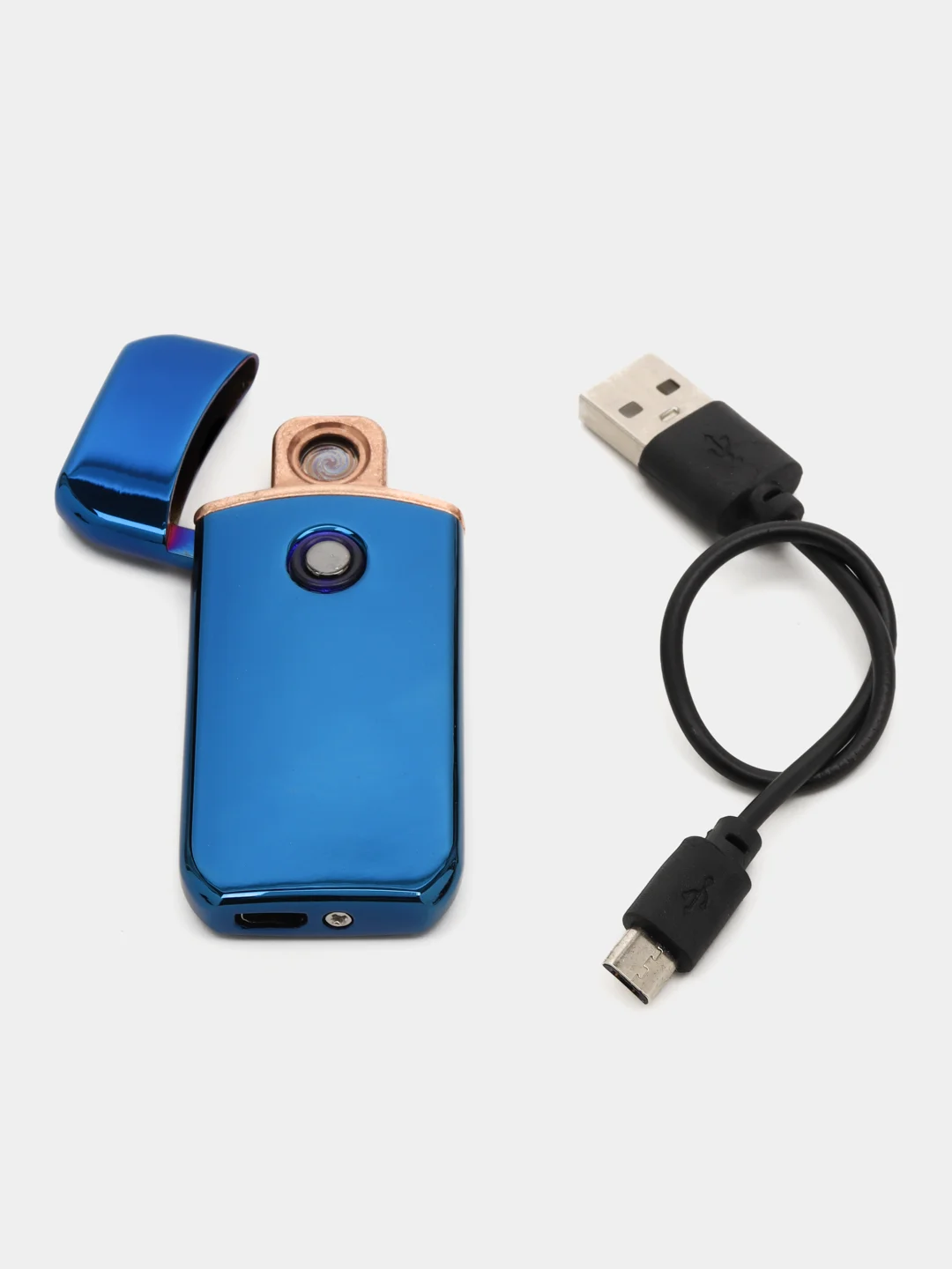 Золотой электронная USB зажигалка, с электронной спиралью