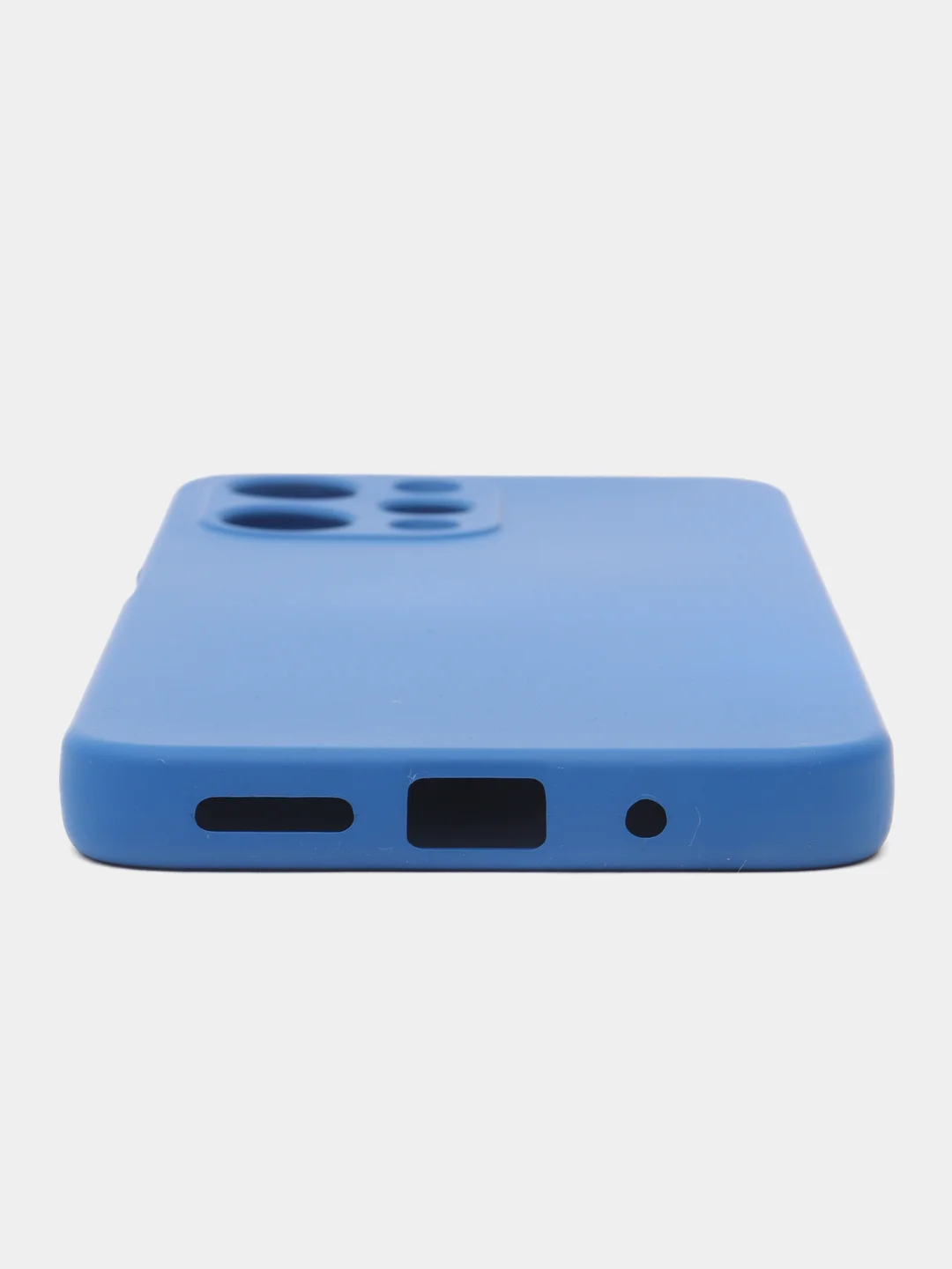 Синий чехол для Xiaomi Redmi 12 (Сяоми редми 12), с мягкой подкладкой