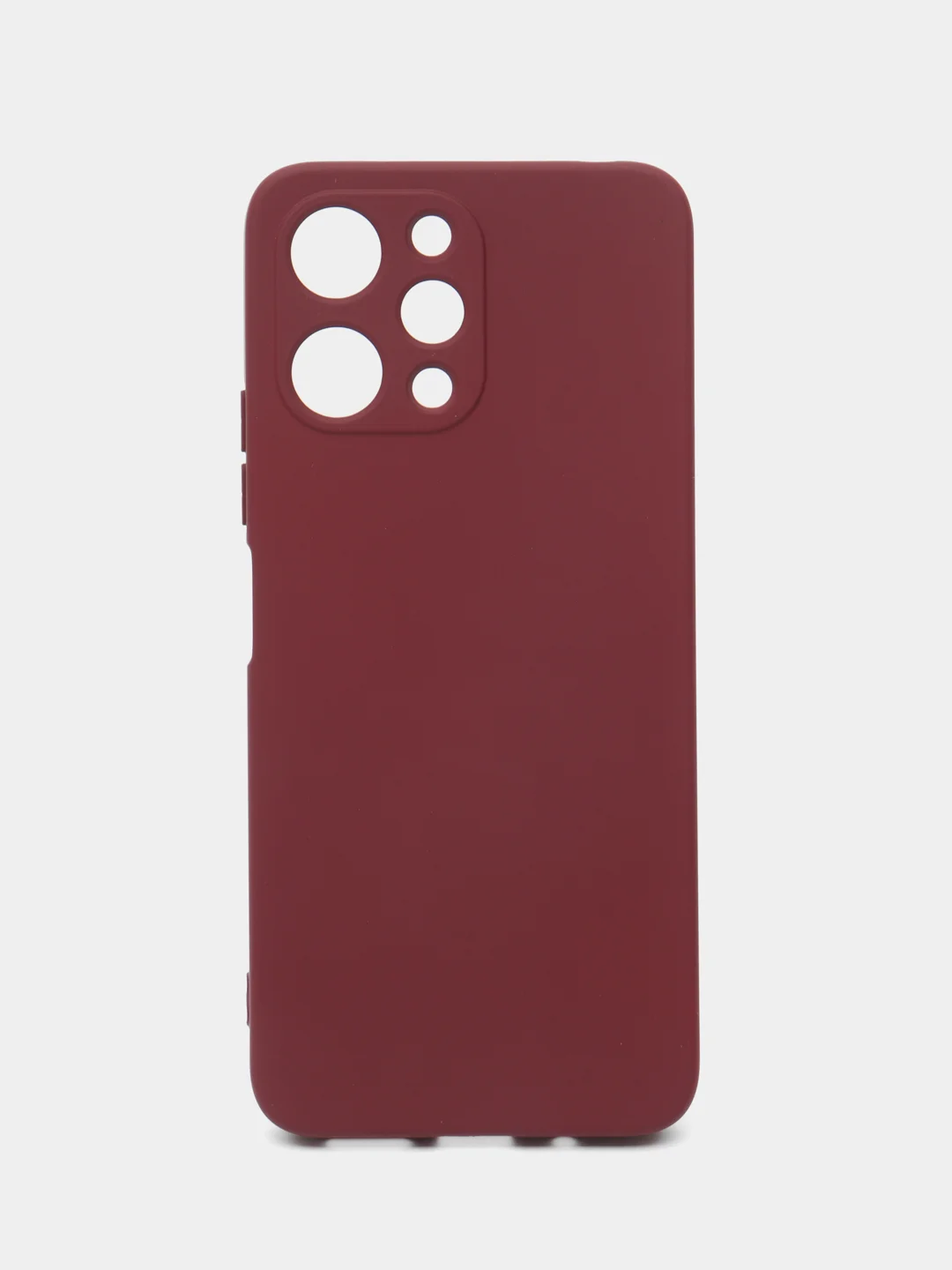 Тёмно-бордовый чехол для Xiaomi Redmi 12 (Сяоми редми 12), с мягкой подкладкой