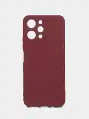Тёмно-бордовый чехол для Xiaomi Redmi 12 (Сяоми редми 12), с мягкой подкладкой