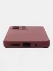 Тёмно-бордовый чехол для Xiaomi Redmi 12 (Сяоми редми 12), с мягкой подкладкой