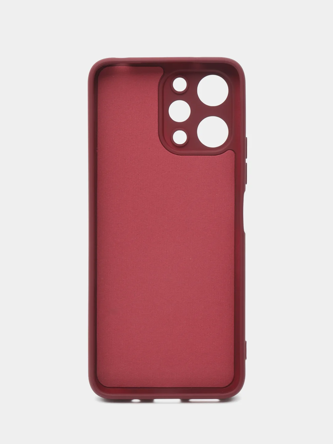 Тёмно-бордовый чехол для Xiaomi Redmi 12 (Сяоми редми 12), с мягкой подкладкой