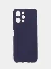 Темно-синий чехол для Xiaomi Redmi 12 (Сяоми редми 12), с мягкой подкладкой